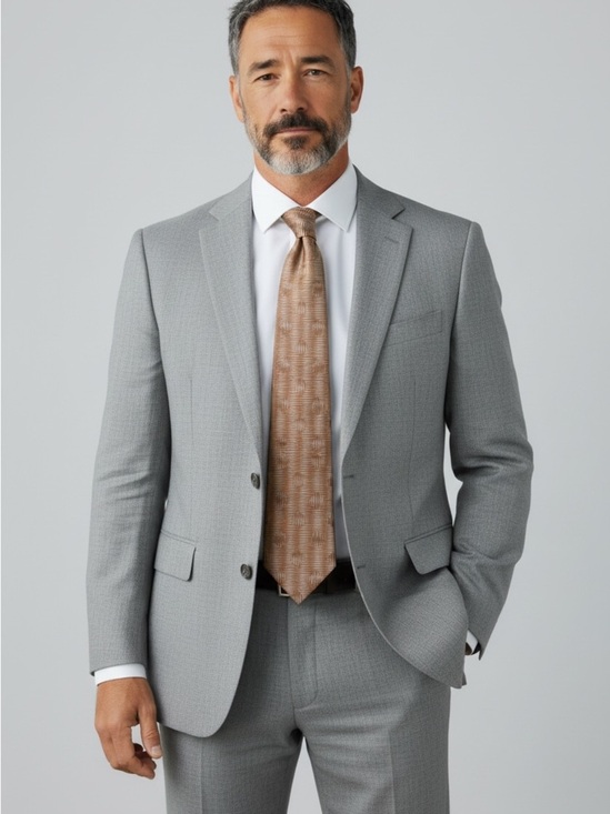 Seta Other - Geometric Silk Tie - Men's Formal Accessory